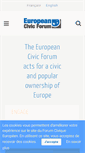 Mobile Screenshot of civic-forum.eu