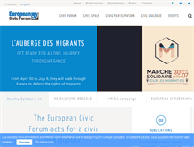 Tablet Screenshot of civic-forum.eu